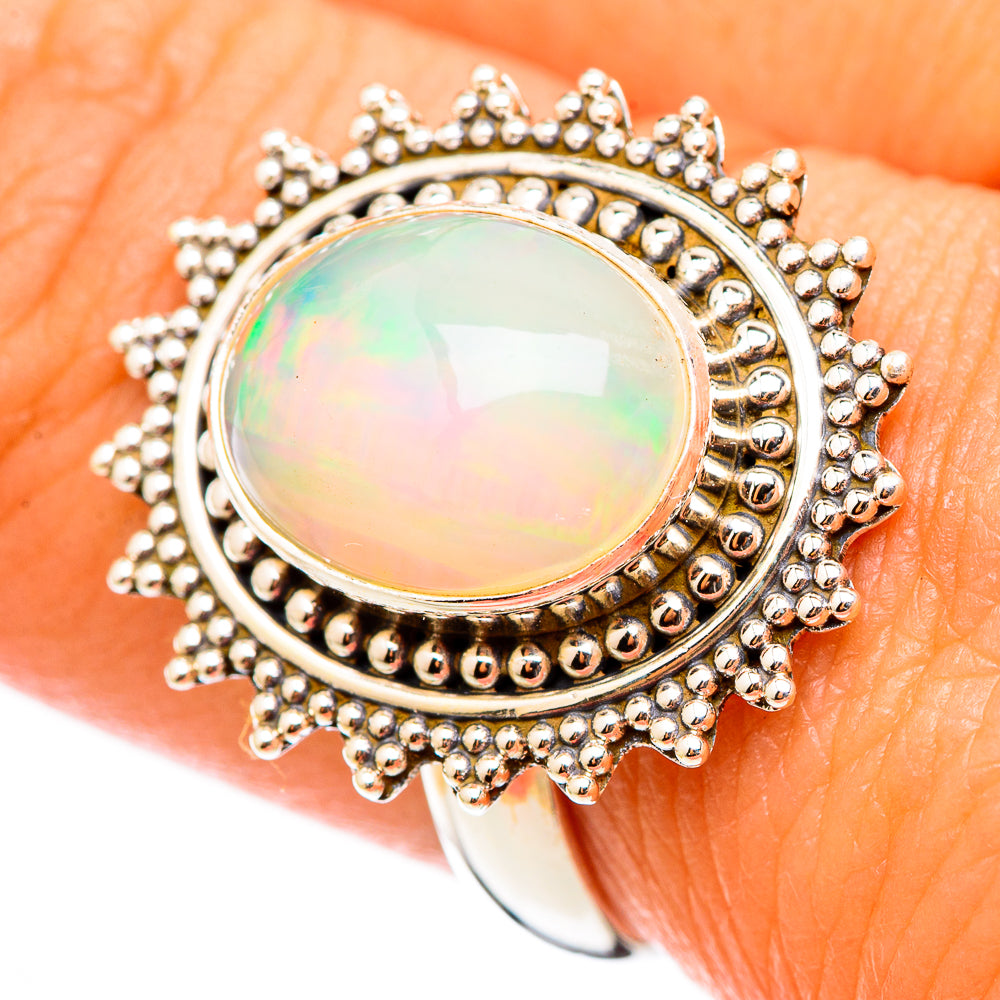 Ethiopian Opal Rings handcrafted by Ana Silver Co - RING116298