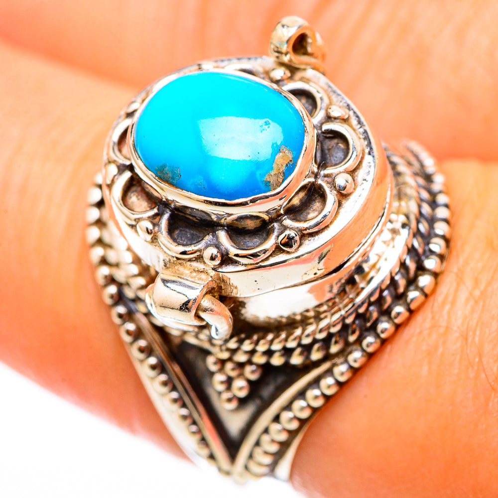 Sleeping Beauty Turquoise Rings handcrafted by Ana Silver Co - RING116300