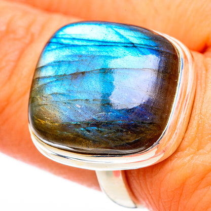 Labradorite Rings handcrafted by Ana Silver Co - RING116303