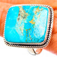 Peruvian Chrysocolla Rings handcrafted by Ana Silver Co - RING116304