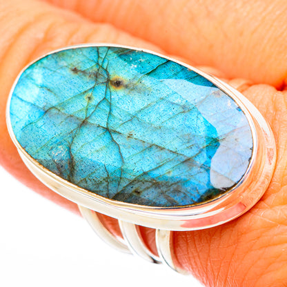 Labradorite Rings handcrafted by Ana Silver Co - RING116305