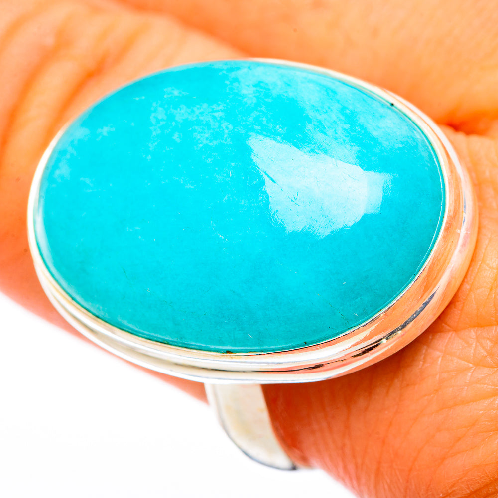Peruvian Amazonite Rings handcrafted by Ana Silver Co - RING116308