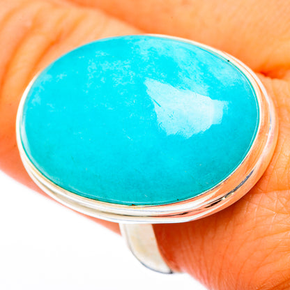 Peruvian Amazonite Rings handcrafted by Ana Silver Co - RING116308