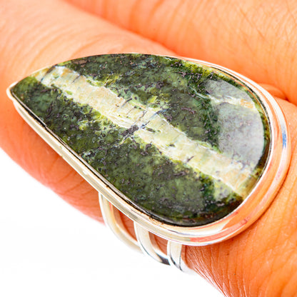Green Swiss Opal Rings handcrafted by Ana Silver Co - RING116320
