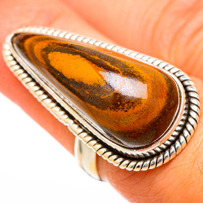 Tiger Iron Rings handcrafted by Ana Silver Co - RING116323