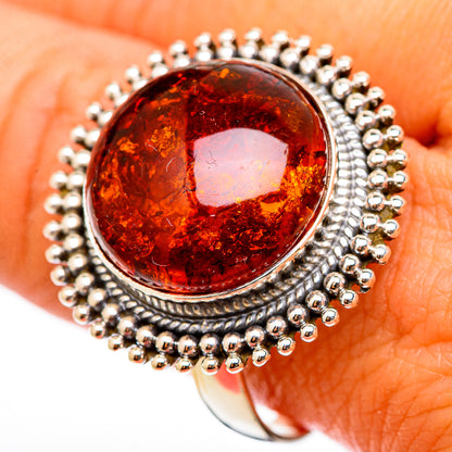 Baltic Amber Rings handcrafted by Ana Silver Co - RING116325