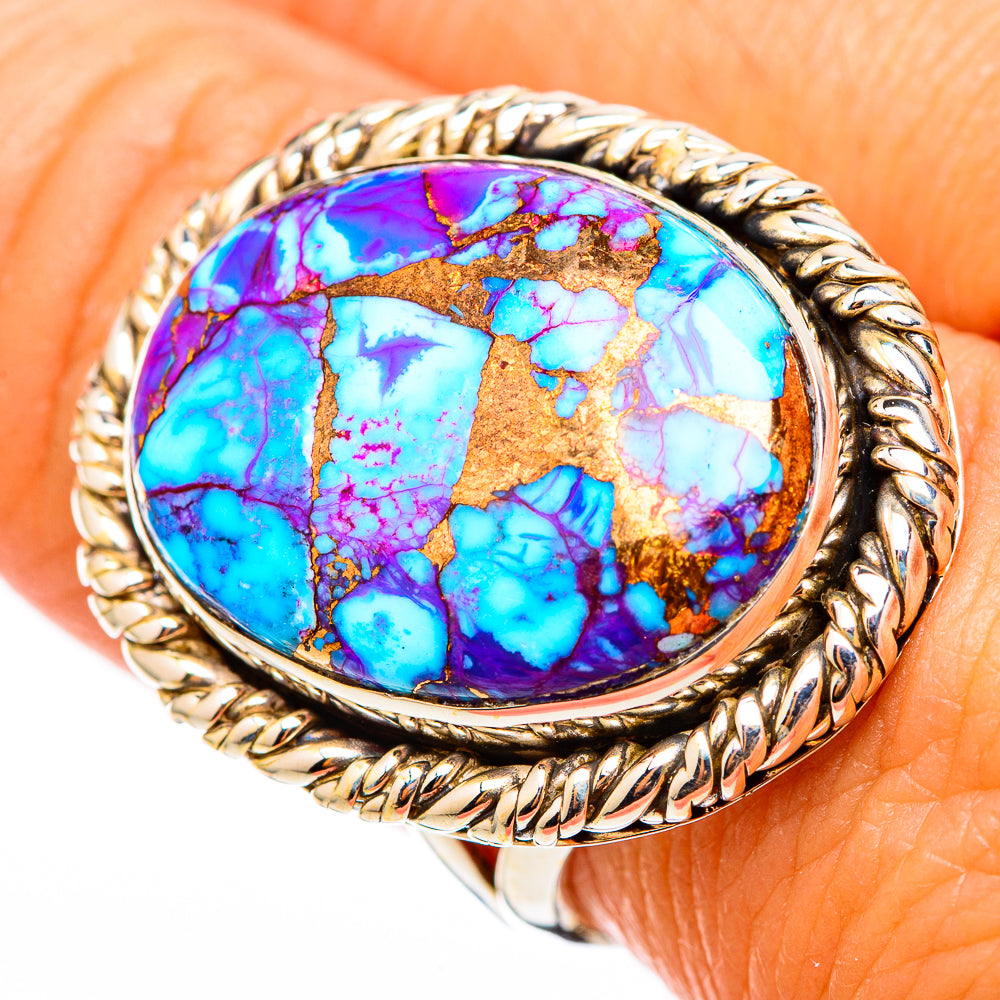 Spiny Oyster Turquoise Rings handcrafted by Ana Silver Co - RING116326