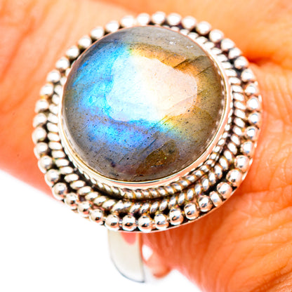 Labradorite Rings handcrafted by Ana Silver Co - RING116335