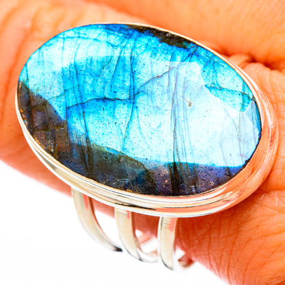 Labradorite Rings handcrafted by Ana Silver Co - RING116336