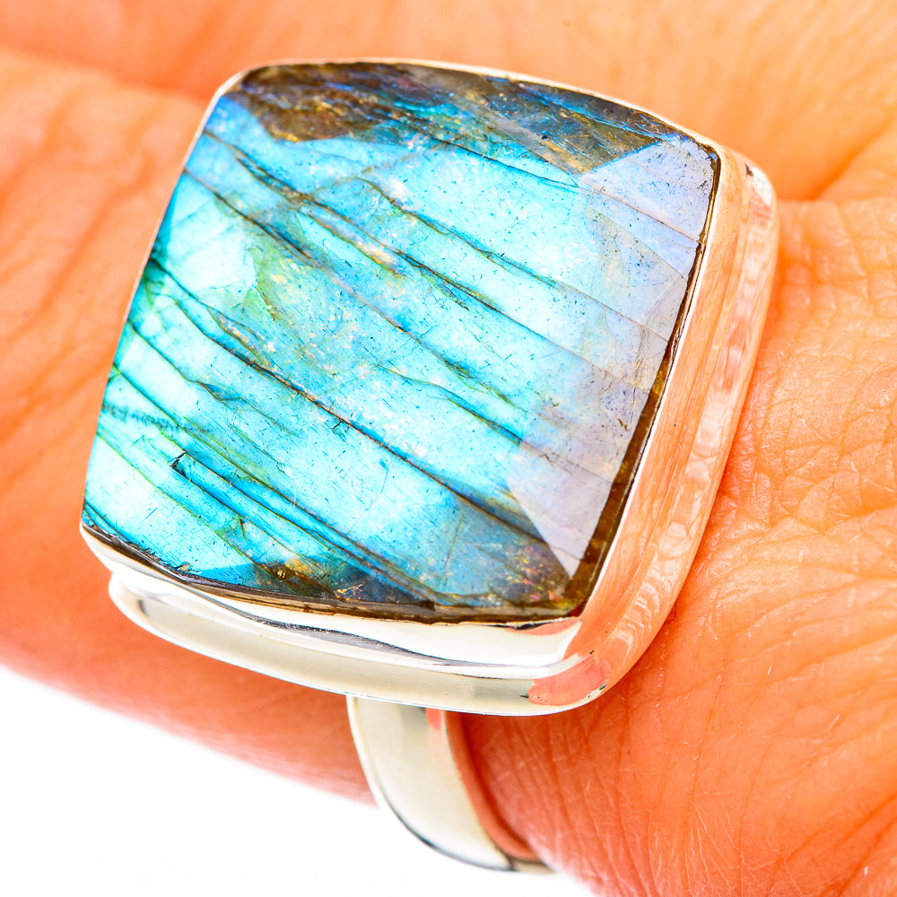 Labradorite Rings handcrafted by Ana Silver Co - RING116340