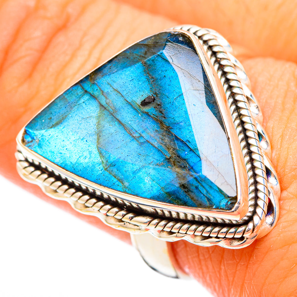 Labradorite Rings handcrafted by Ana Silver Co - RING116346