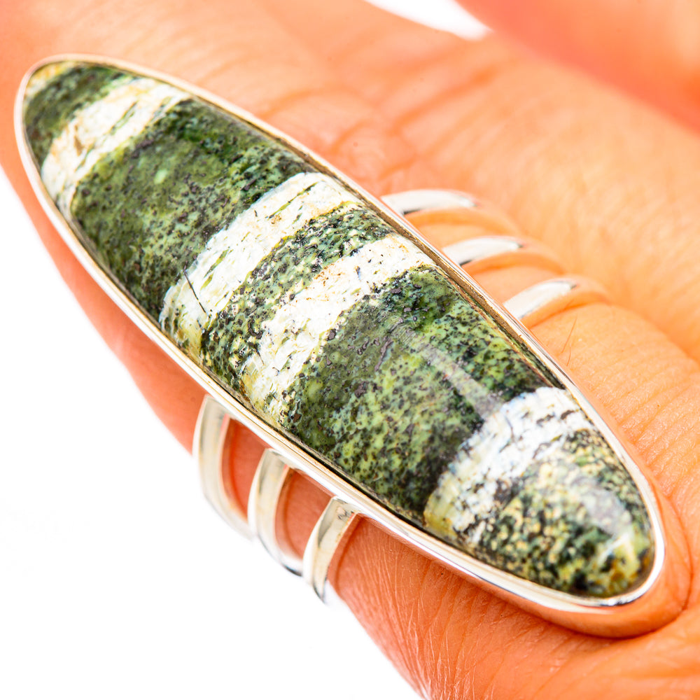 Green Aventurine Rings handcrafted by Ana Silver Co - RING116348