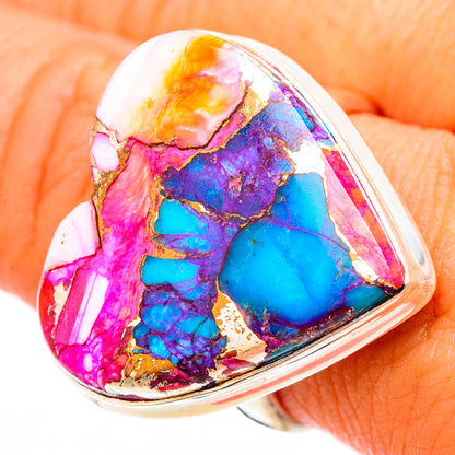 Spiny Oyster Turquoise Rings handcrafted by Ana Silver Co - RING116360