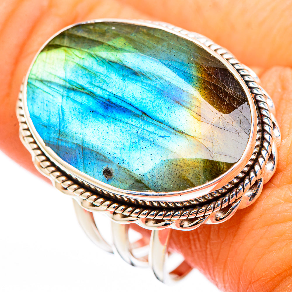 Labradorite Rings handcrafted by Ana Silver Co - RING116362