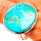 Peruvian Chrysocolla Rings handcrafted by Ana Silver Co - RING116371