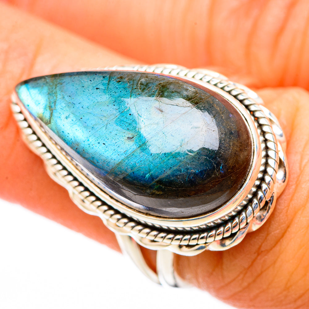 Labradorite Rings handcrafted by Ana Silver Co - RING116372