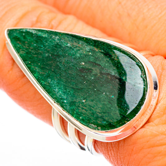 Green Aventurine Rings handcrafted by Ana Silver Co - RING116377