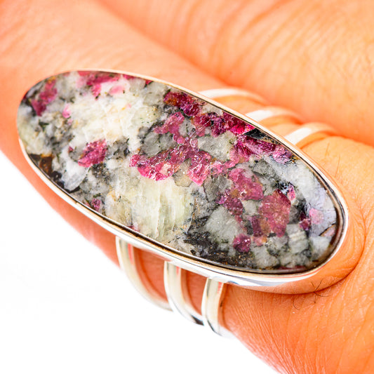 Russian Eudialyte Rings handcrafted by Ana Silver Co - RING116380