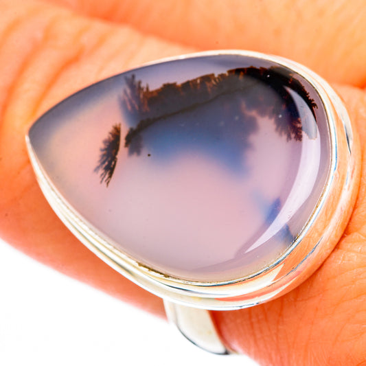 Scenic Dendritic Agate Rings handcrafted by Ana Silver Co - RING116383