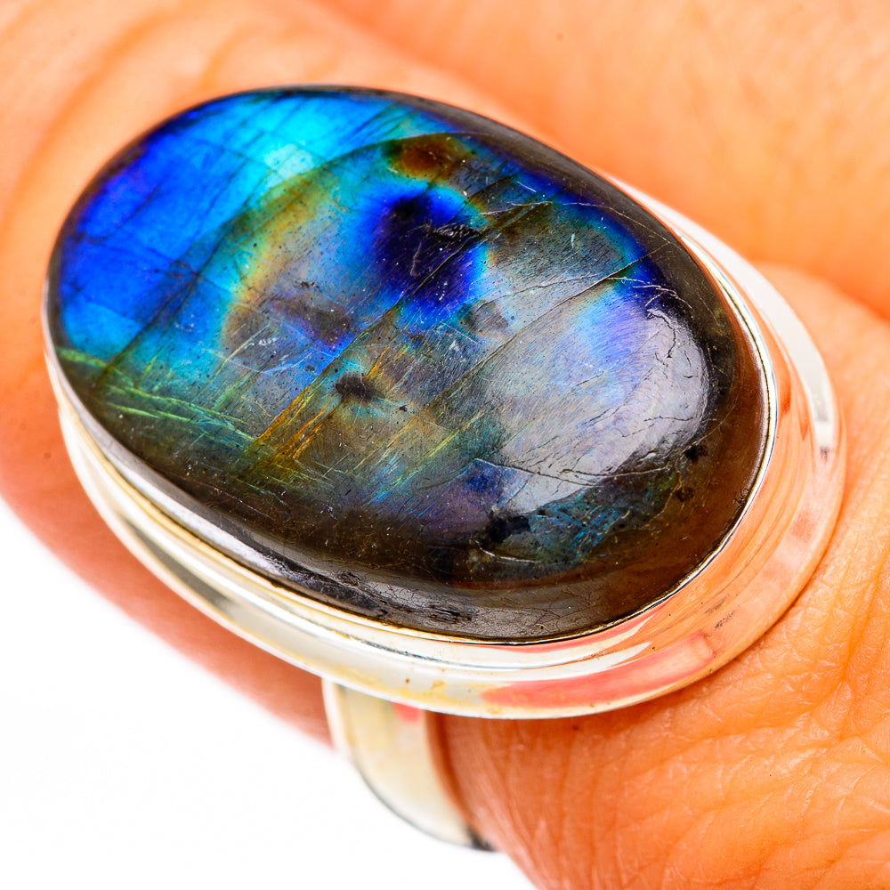 Labradorite Rings handcrafted by Ana Silver Co - RING116386