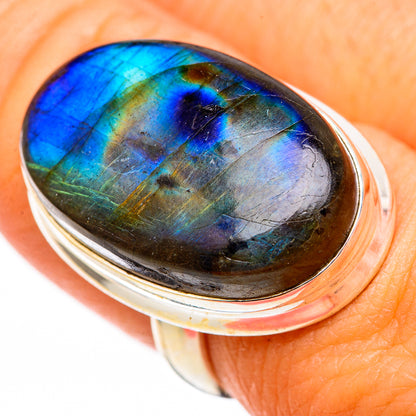 Labradorite Rings handcrafted by Ana Silver Co - RING116386