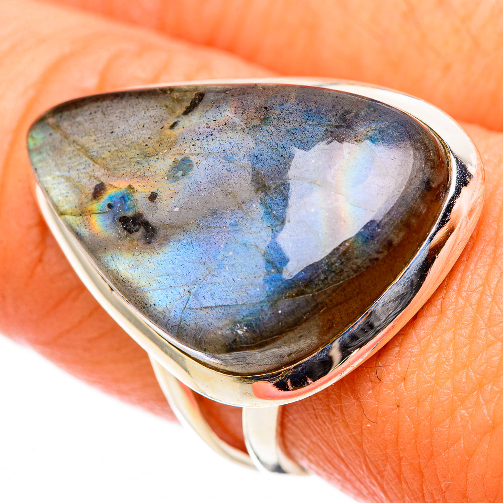 Labradorite Rings handcrafted by Ana Silver Co - RING116388
