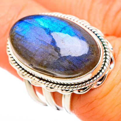 Labradorite Rings handcrafted by Ana Silver Co - RING116393