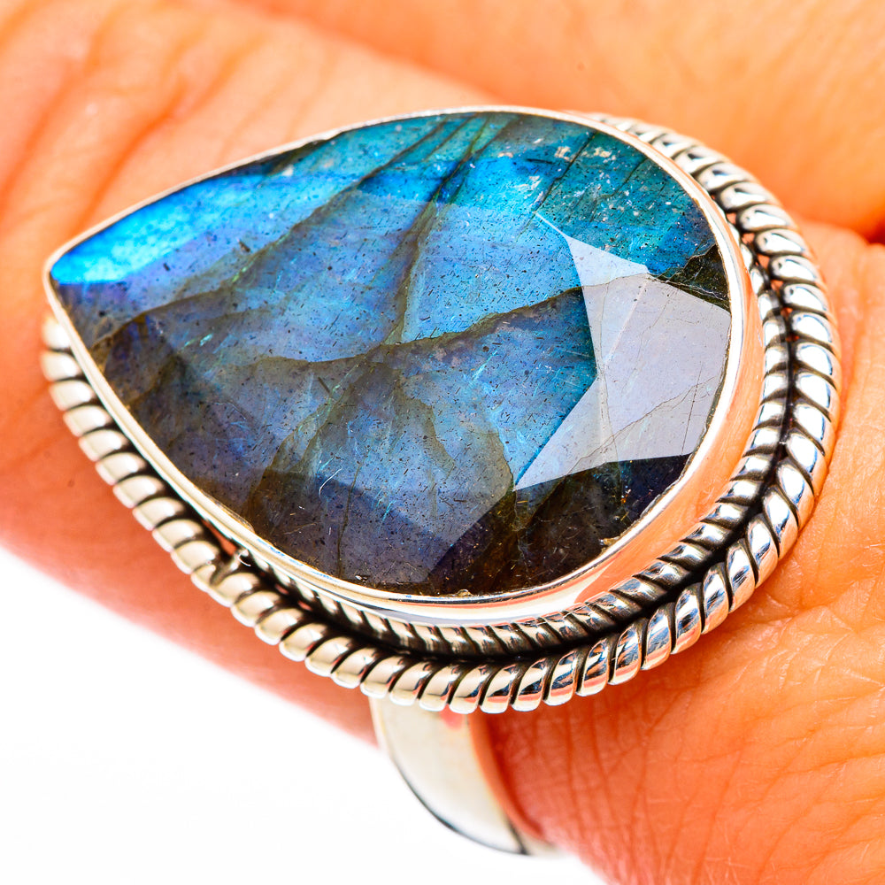 Labradorite Rings handcrafted by Ana Silver Co - RING116399