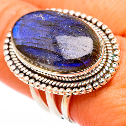 Labradorite Rings handcrafted by Ana Silver Co - RING116403