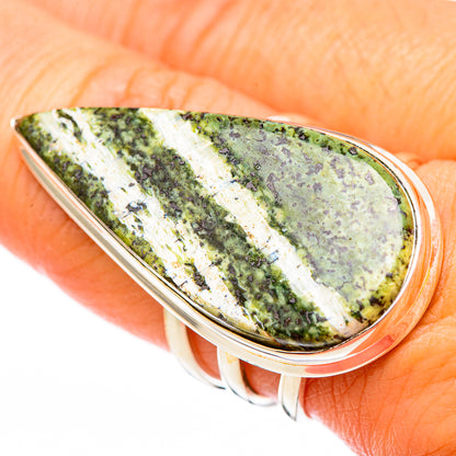 Green Swiss Opal Rings handcrafted by Ana Silver Co - RING116405