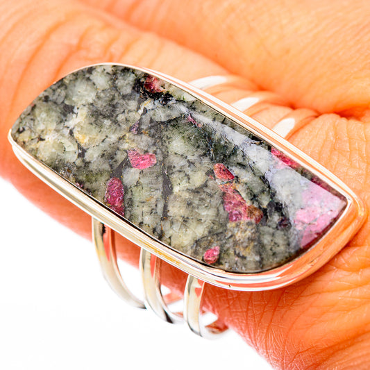 Russian Eudialyte Rings handcrafted by Ana Silver Co - RING116410