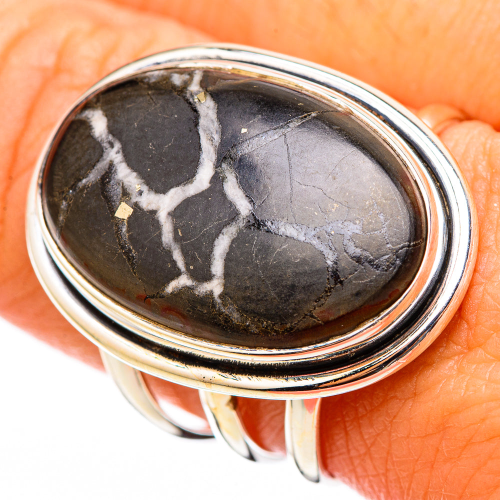 Septarian Geode Rings handcrafted by Ana Silver Co - RING116411