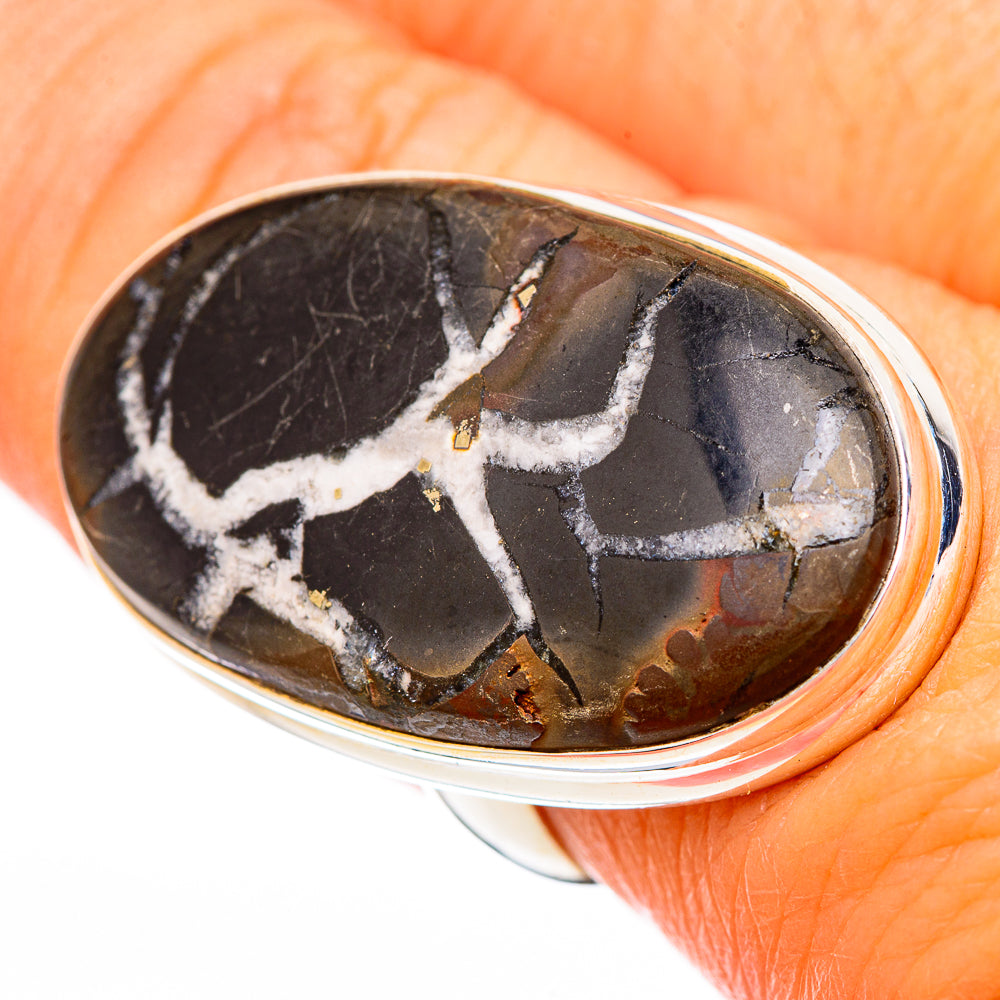Septarian Geode Rings handcrafted by Ana Silver Co - RING116412