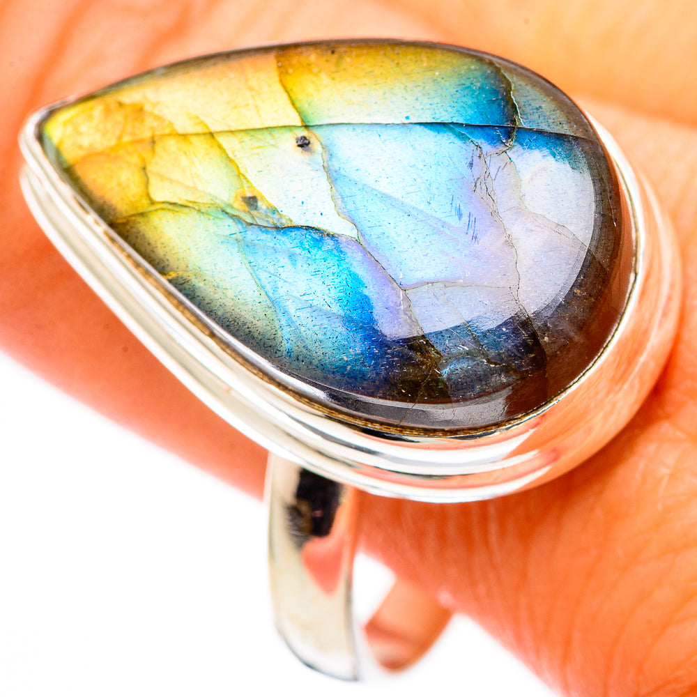 Labradorite Rings handcrafted by Ana Silver Co - RING116418