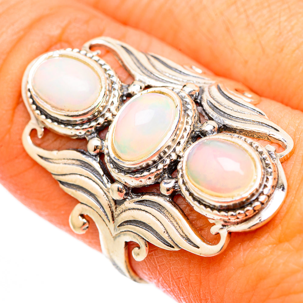 Ethiopian Opal Rings handcrafted by Ana Silver Co - RING116419