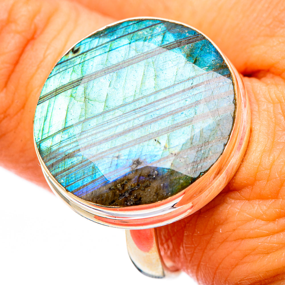 Labradorite Rings handcrafted by Ana Silver Co - RING116433