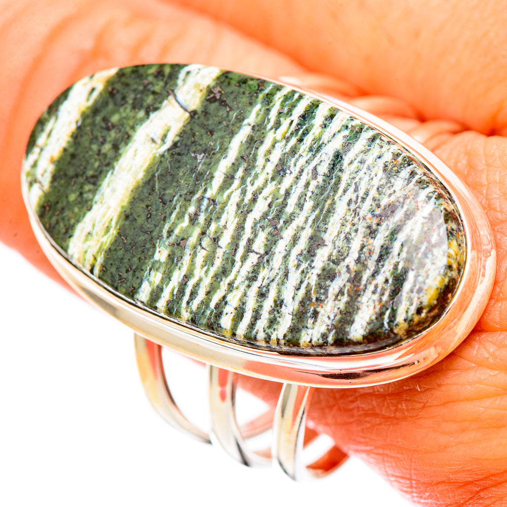 Green Swiss Opal Rings handcrafted by Ana Silver Co - RING116434
