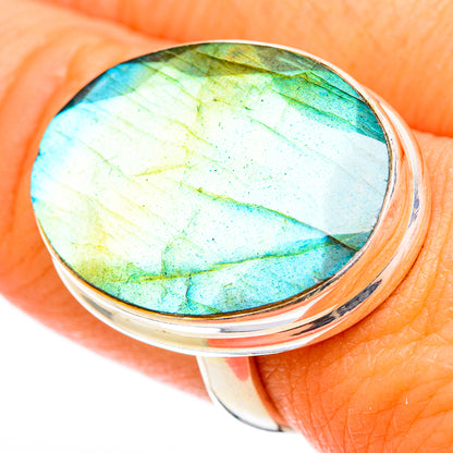 Labradorite Rings handcrafted by Ana Silver Co - RING116435