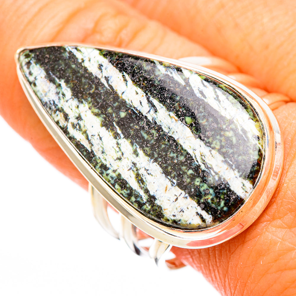 Green Swiss Opal Rings handcrafted by Ana Silver Co - RING116436