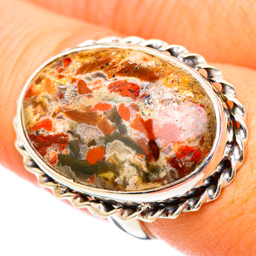 Ocean Jasper Rings handcrafted by Ana Silver Co - RING116438