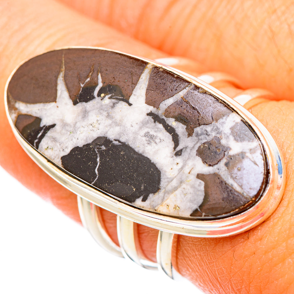 Septarian Geode Rings handcrafted by Ana Silver Co - RING116439