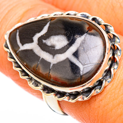Septarian Geode Rings handcrafted by Ana Silver Co - RING116441