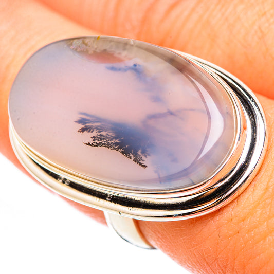 Scenic Dendritic Agate Rings handcrafted by Ana Silver Co - RING116442