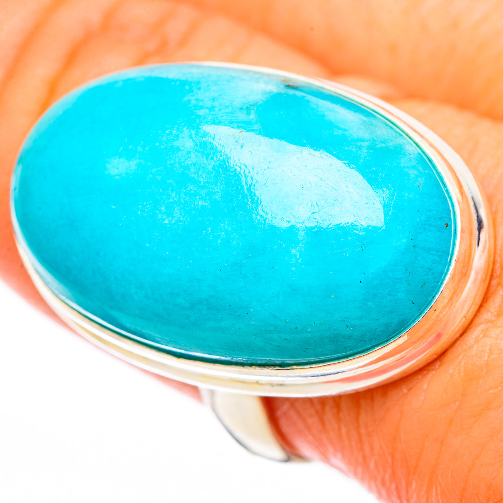 Peruvian Amazonite Rings handcrafted by Ana Silver Co - RING116457