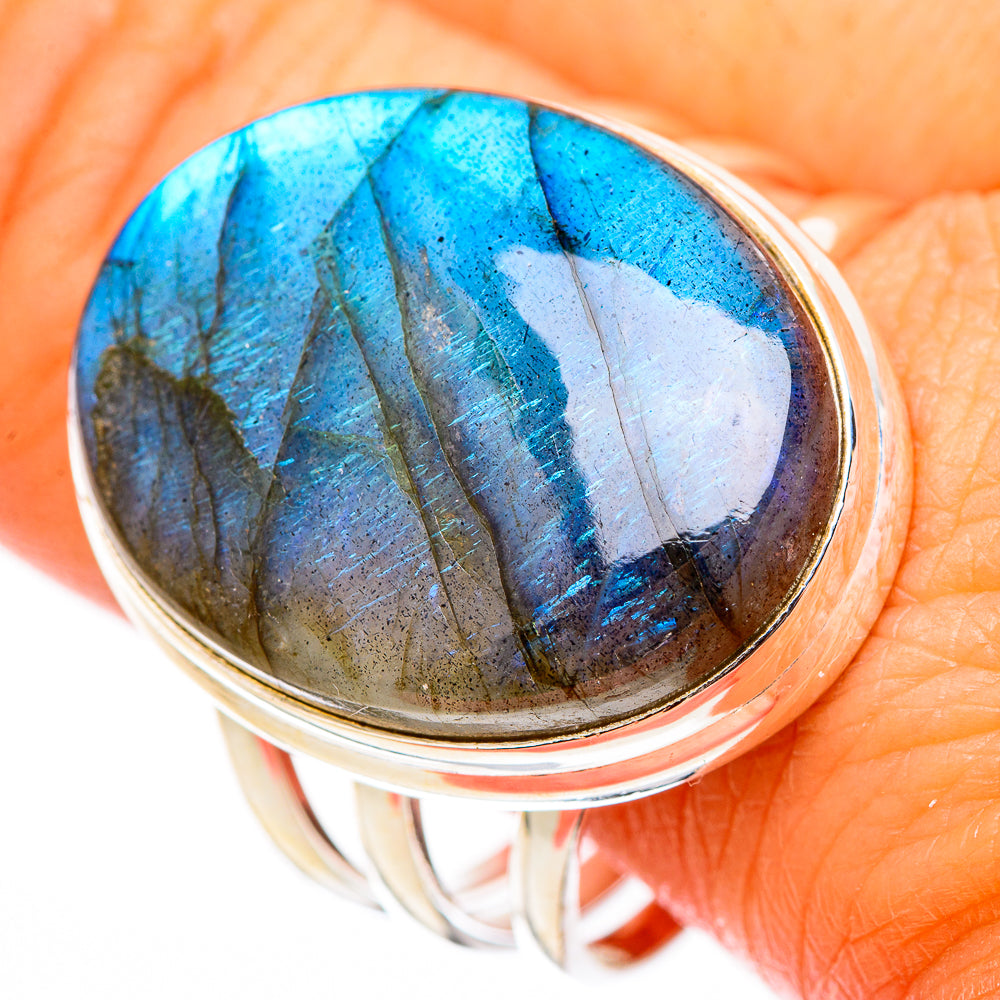 Labradorite Rings handcrafted by Ana Silver Co - RING116458