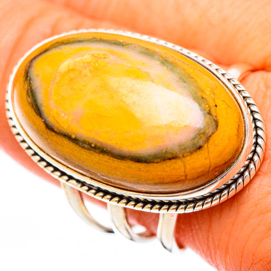 Bumble Bee Jasper Rings handcrafted by Ana Silver Co - RING116463