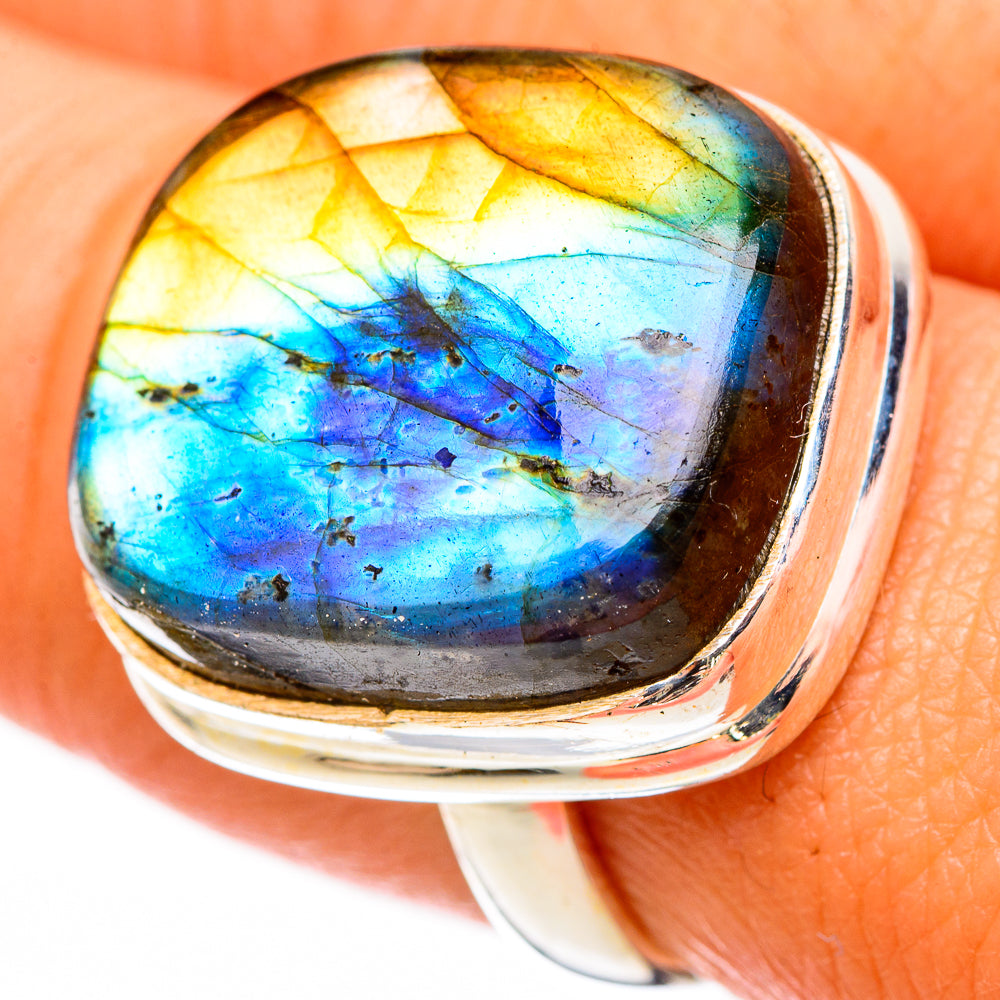 Labradorite Rings handcrafted by Ana Silver Co - RING116468