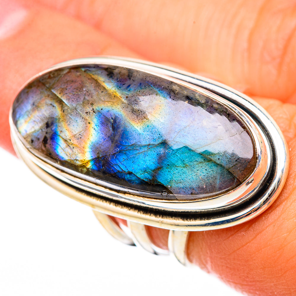 Labradorite Rings handcrafted by Ana Silver Co - RING116471