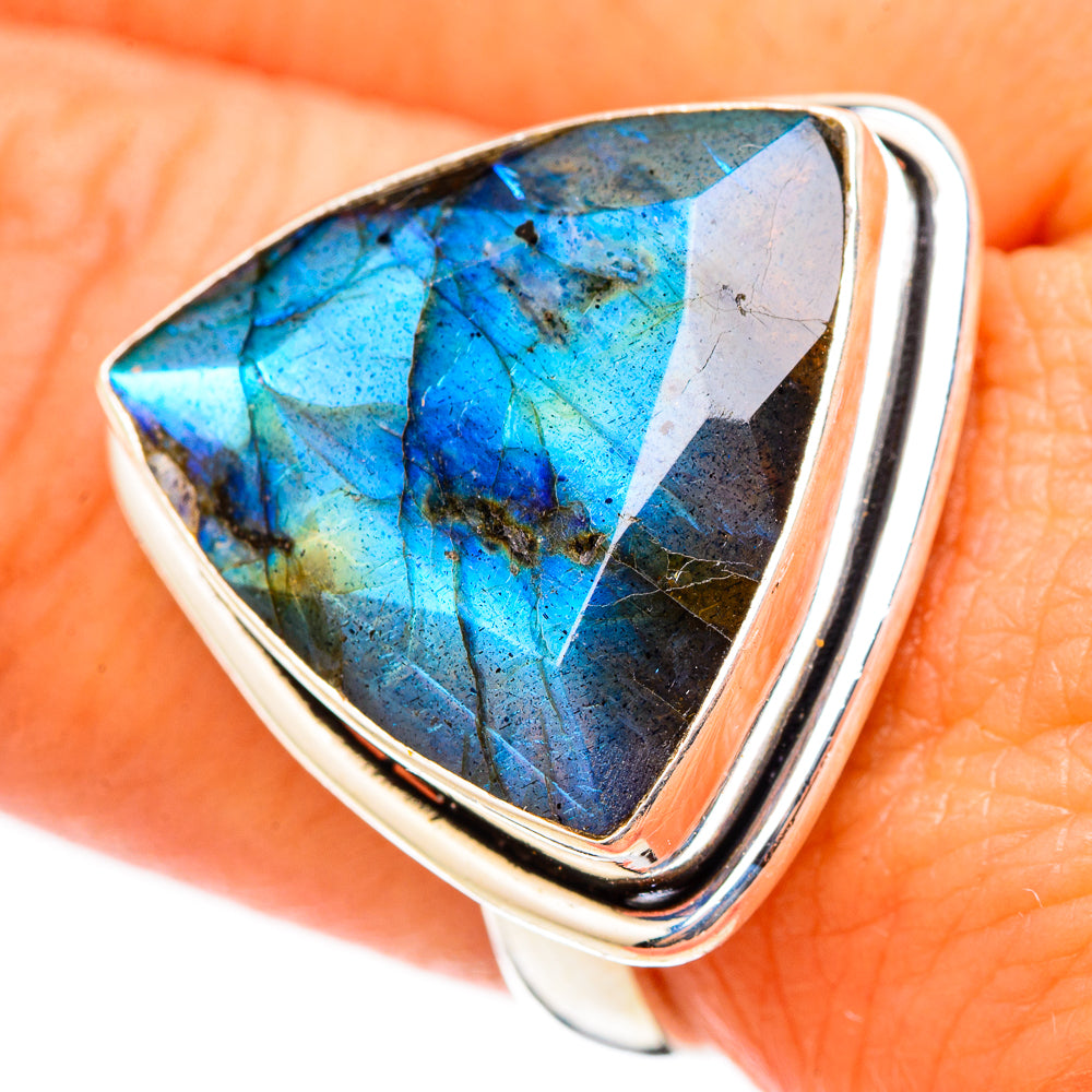 Labradorite Rings handcrafted by Ana Silver Co - RING116472