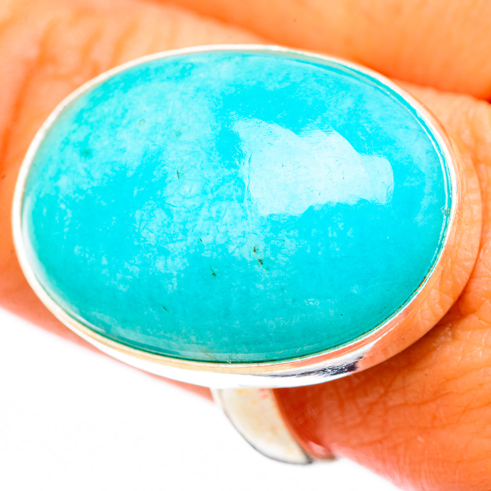 Peruvian Amazonite Rings handcrafted by Ana Silver Co - RING116475